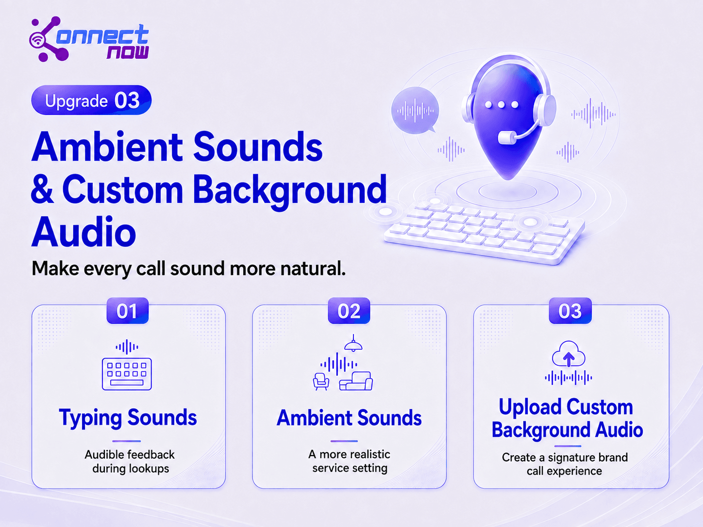 ConnectNow AI Voice Agent Ambient Sounds and Custom Background Audio.png
